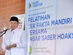 Wakil Gubernur Uu Ruzhanul Buka Pelatihan Cek Fakta Mandiri Bersama Jabar Saber Hoaks