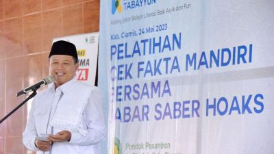 Wakil Gubernur Uu Ruzhanul Buka Pelatihan Cek Fakta Mandiri Bersama Jabar Saber Hoaks