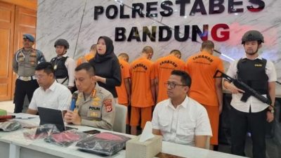 Geng Motor Bentrok di Cibeunying Kota Bandung, 5 Orang Diamankan Polisi