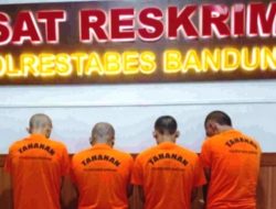 Sat Reskrim Polrestabes Bandung Tangkap Anggota Geng Motor Pelaku Pengeroyokan