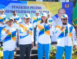 Pengukuhan Pelatda Babak Kualifikasi Pekan Olahraga Nasional XXI Tahun 2024
