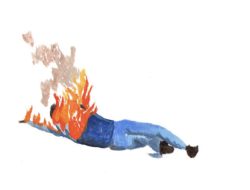 Sadis, ODGJ di Bayah Dibakar Oleh Empat Anak di Bawah Umur