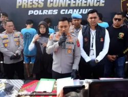 Polres Cianjur Gelar Konferensi Pers Terkait Kasus Geng Motor Serang Warga