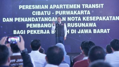 Gubernur Jawa Barat Resmikan Apartemen Transit di Desa Cilandak Purwakarta