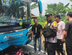 Kecelakaan di Bantargadung, Motor Tabrakan dengan Bus Pariwisata