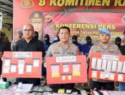 Polisi Ringkus 9 Pengedar Obat Keras di Cimahi