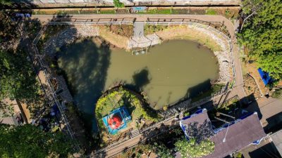 Kolam Retensi di Babakan Ciparay, Tampung Tampung 716 Meter Kubik Air
