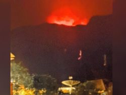 Upaya Pemadaman Kebakaran di Gunung Papandayan Masih Berlangsung