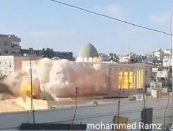 Serangan Udara Israel Hancurkan Masjid Khalid bin al-Walid