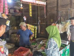 Polres Ciamis Pantau Harga dan Ketersediaan Bahan Pokok di Pasar Manis