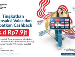 Sambut HUT RI, Transaksi Valas di bank bjb Dapat Cashback Hingga Jutaan Rupiah